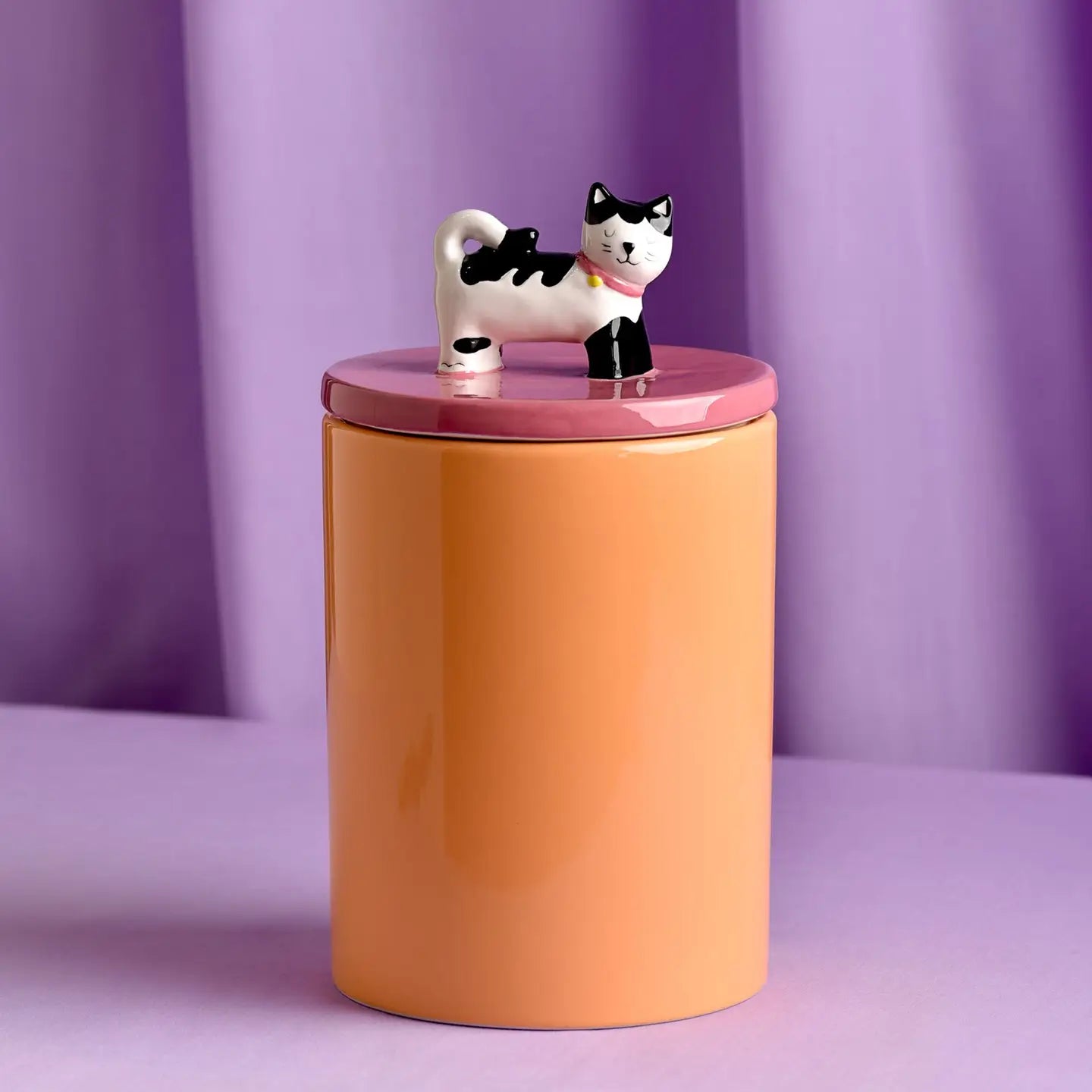 WIDDOP Keksdose „Kitty" – bunte Keramikdose mit Katzenfigur als Küchendeko
