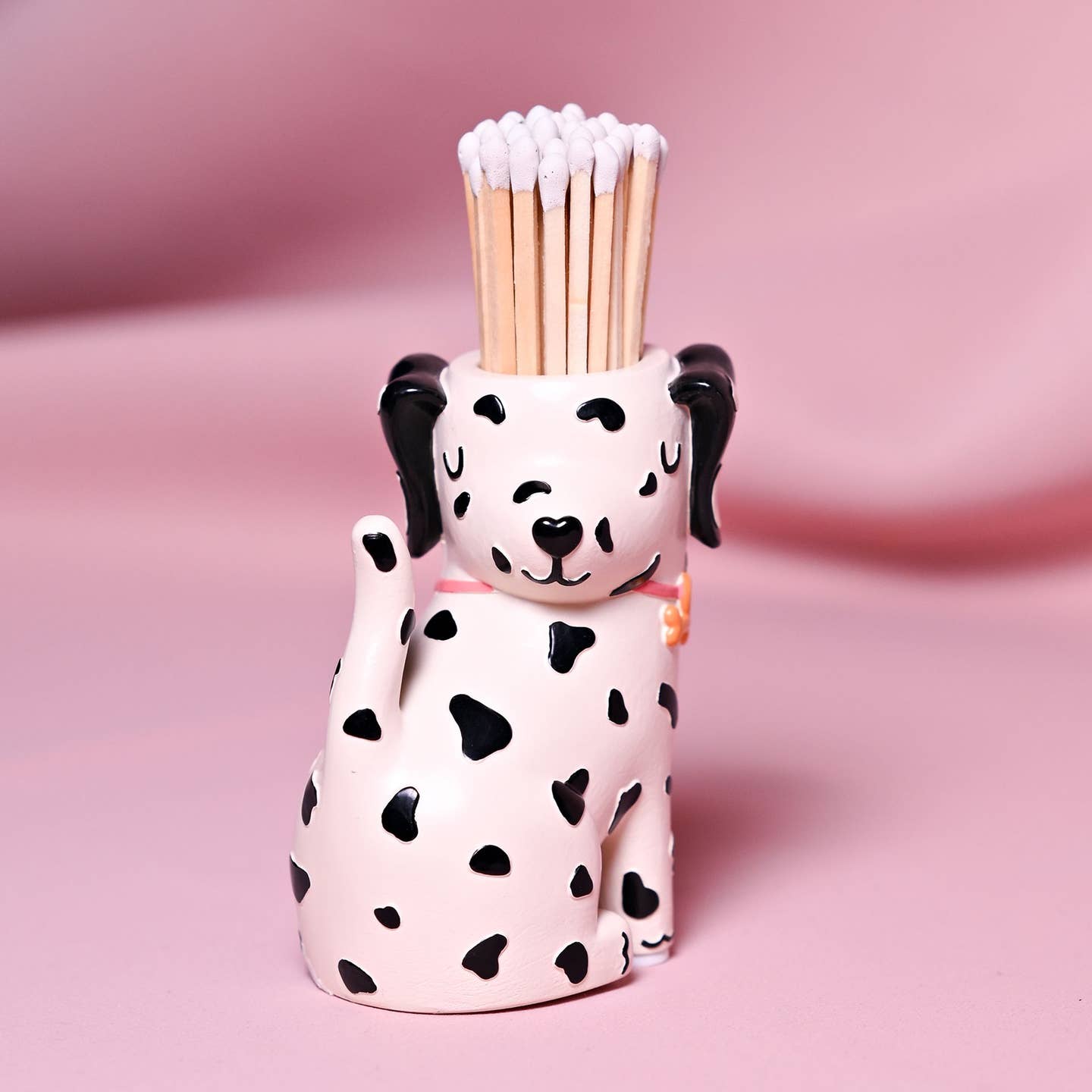 WIDDOP Streichholzhalter Woof als Tischdeko – Geschenk für Hundeliebhaber