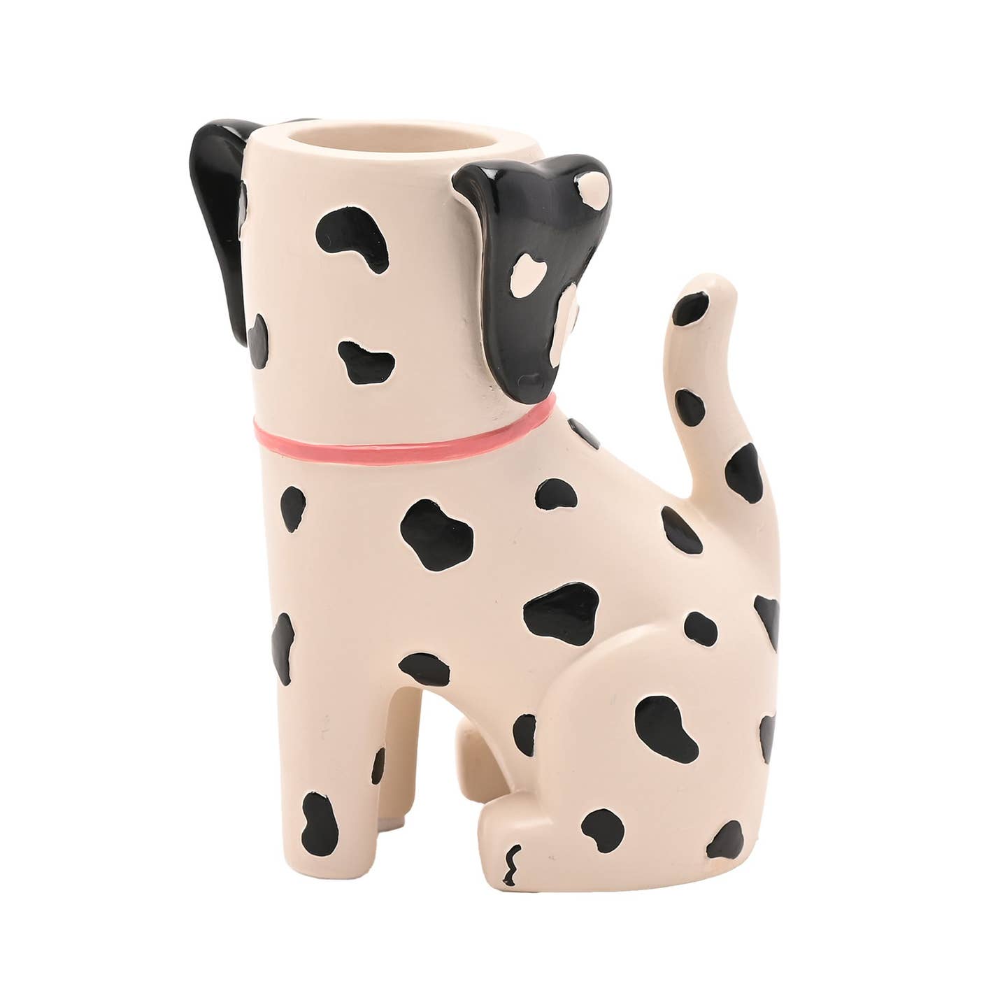 WIDDOP Streichholzhalter Woof – Rückansicht Keramik Hundefigur