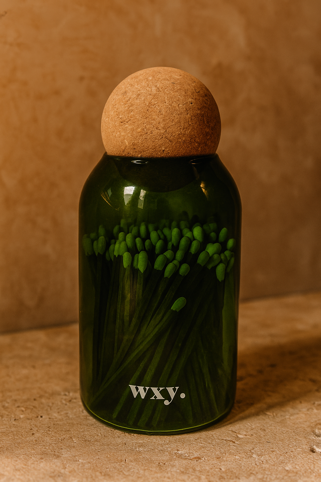 wxy. Streichholzglas Forest Green als Tischdeko – Kerzenzubehör Lifestyle